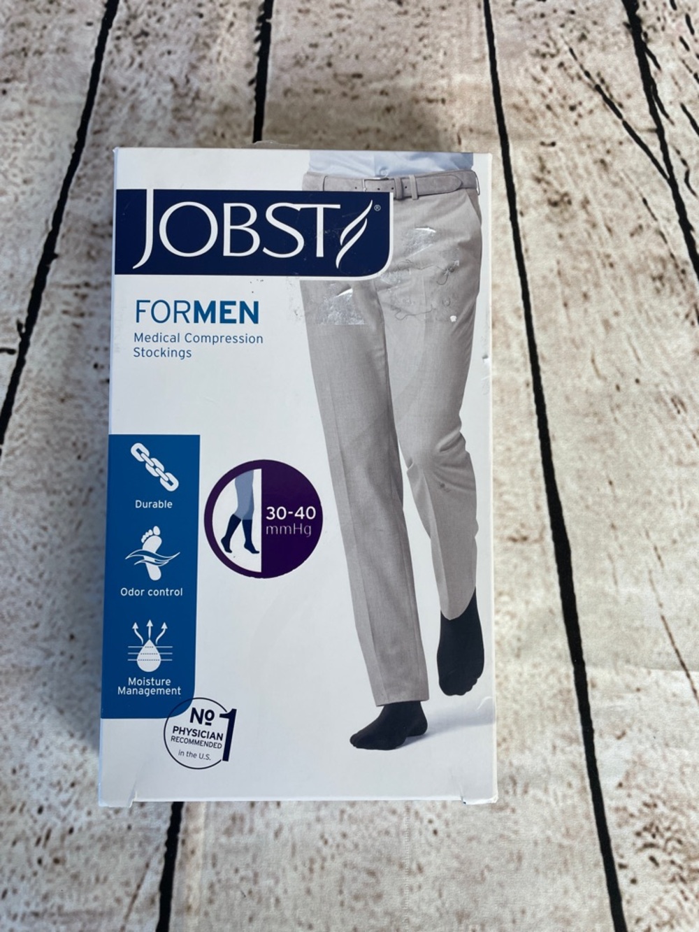 JOBST ForMen S Medical Compression Support Therapeutic Stockings Khaki Tan 30-40